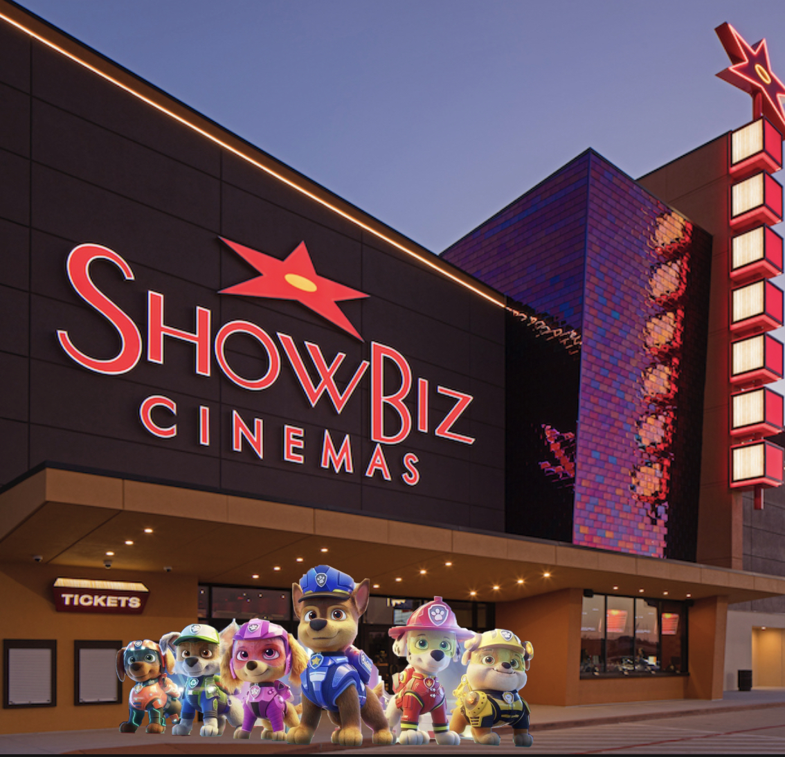 "The Paw Patrol Movie" and Showbiz 5 Dollar Days