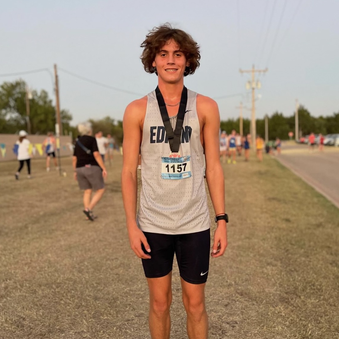 Madden Rutherford after finishing third at the Deer Creek Friendly Meet.