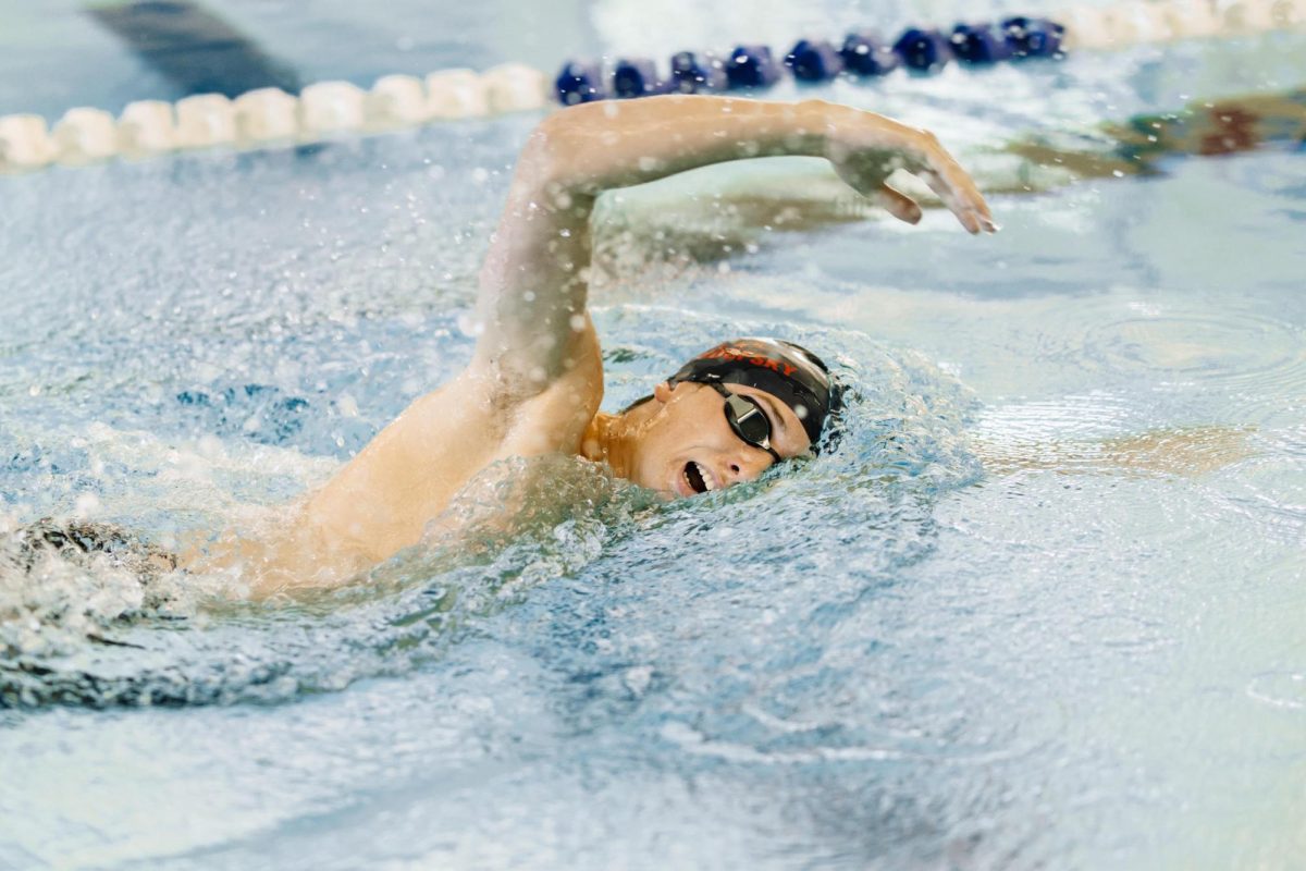 Garret Levendofsky showing off his swimming skills. (Photo provided by Levendofsky.)