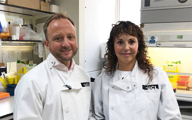 Photo of Sarah Tabrizi and Ed Wild, professors at UCL. (Photo taken from ucl.ac.uk)
