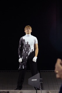 Owen's job is to not only lead the rest of the drum majors but also the rest of the marching band. 
