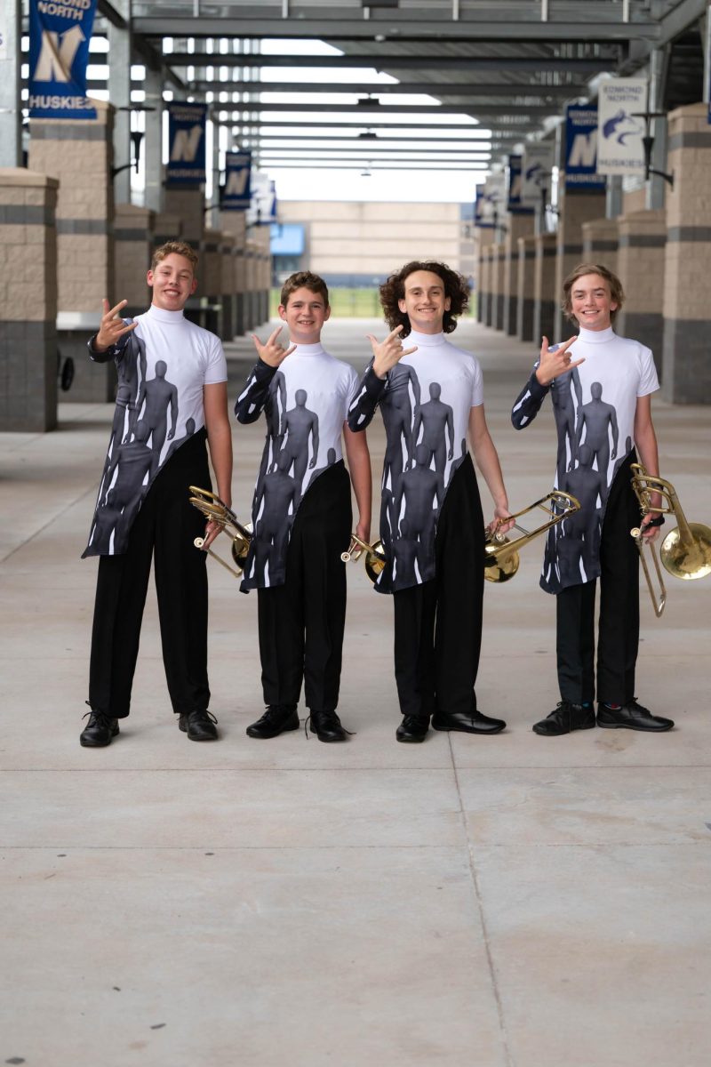 The Trombrothers lined up for a goofy picture. (Image from @thetrombrothers on Instagram)