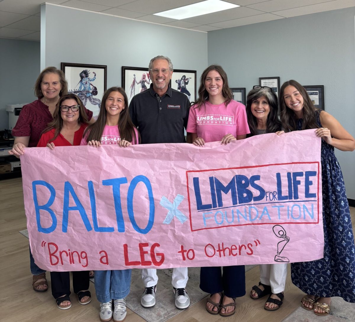 BALTO announcing to Limbs for Life that they are the recipient (limbsforlife.org)